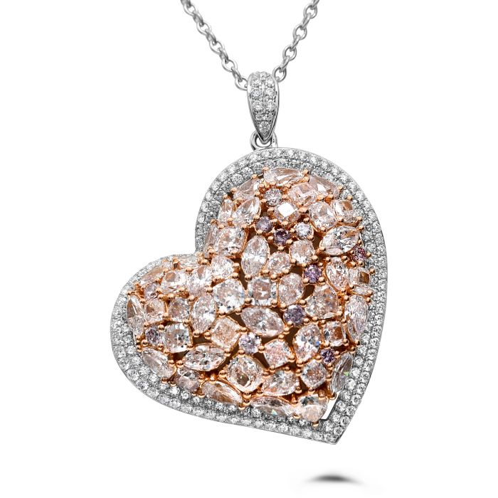 6+ Carat Pink Diamond Heart Station 