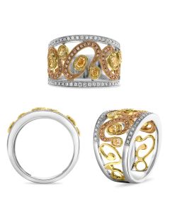 Oval Fancy Yellow Diamond Ring