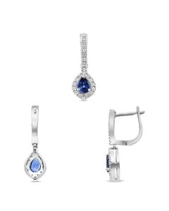 Pear Shape Sapphire Earring