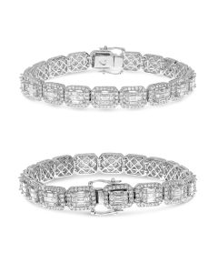Diamond Bracelet 5+ Carats Baguette/Round