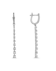 Diamond Earrings - Single Strand Dangle