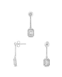 Baguette Diamond Earring