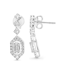 Baguette Diamond Earring