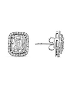 Baguette Diamond Earring