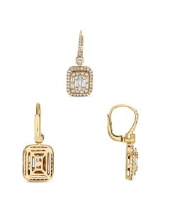 Baguette Diamond Earring