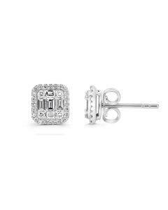 Baguette Diamond Earring