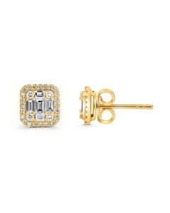 Baguette Diamond Earring
