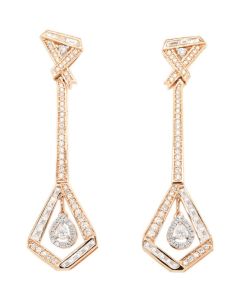 Pear Shape Diamond Earring