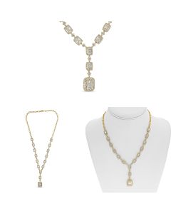 Baguette Diamond Necklace