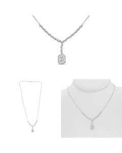 Baguette Diamond Necklace