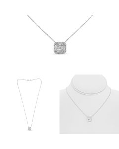 Baguette Diamond Necklace