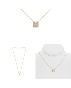 Baguette Diamond Necklace