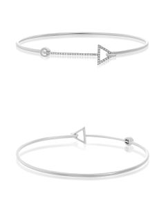 Diamond Pave Arrow Bangle