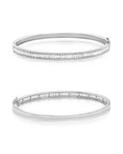 Baguette Diamond Bangle