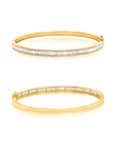 Baguette Diamond Bangle