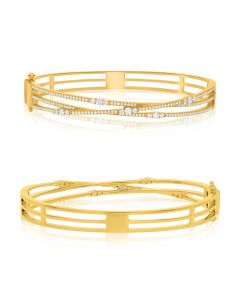 Round Diamond Bangle
