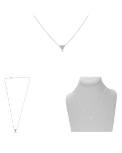 Triangle Diamond Pave Necklace