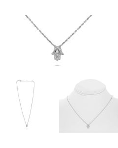 Diamond Hamsa Amulet