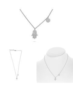 Diamond Hamsa Amulet