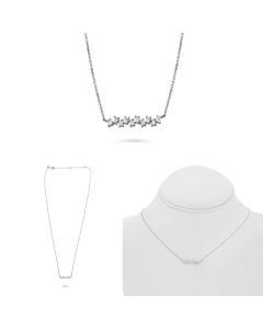 Horizontal Diamond Baguette Necklace