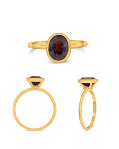 Oval Purple Sapphire Ring
