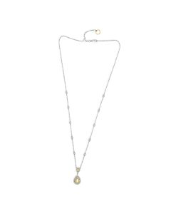 Double Pear Yellow Diamond Necklace