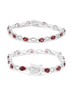 Oval Ruby Bracelet
