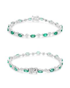 Oval Emerald Bracelet