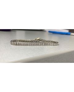 Princess Cut Diamond Bracelet