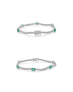 Oval Emerald Bracelet