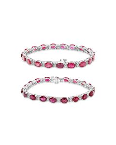Oval Ruby Bracelet