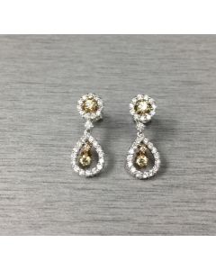 Round Diamond Earring