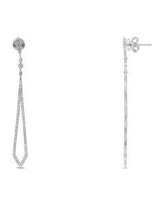 Diamond Kite Dangle Earrings