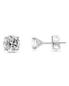 Round Diamond Earring