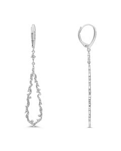 Edwardian Inspired Diamond Drop Earrings