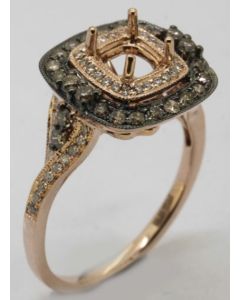Cushion Champagne Diamond Ring
