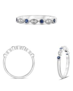 Round Sapphire Ring