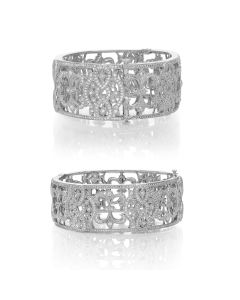 2.71ct Art Deco Diamond Bangle 