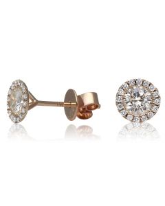 Round Diamond Earring