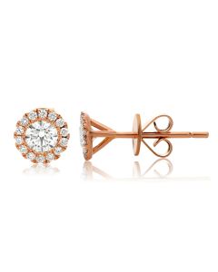 Round Diamond Earring