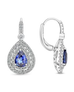 Pear Shape Sapphire Earring
