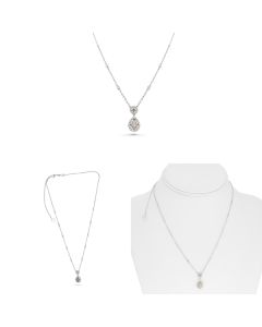 Pear Shape Champagne Diamond Necklace