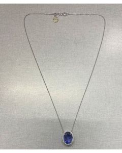 Oval Tanzanite Necklace