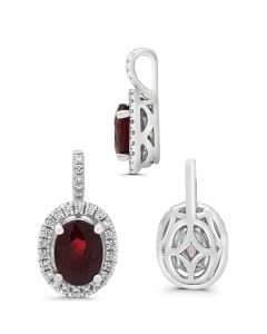 Oval Ruby Pendant