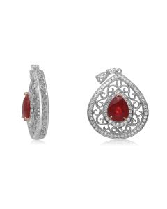 Pear Shape Ruby Pendant