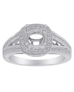 Milgrain Open Shank Engagement Setting