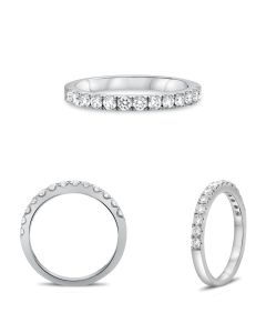 Classic Round White Diamond Band