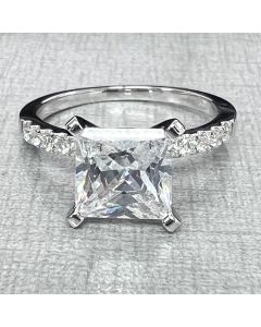 White Gold Classic Pave Engagement Setting