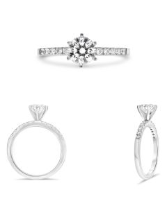 Six Prong Engagement Ring