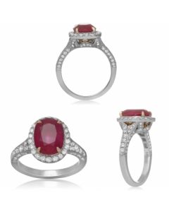 Oval Ruby Ring